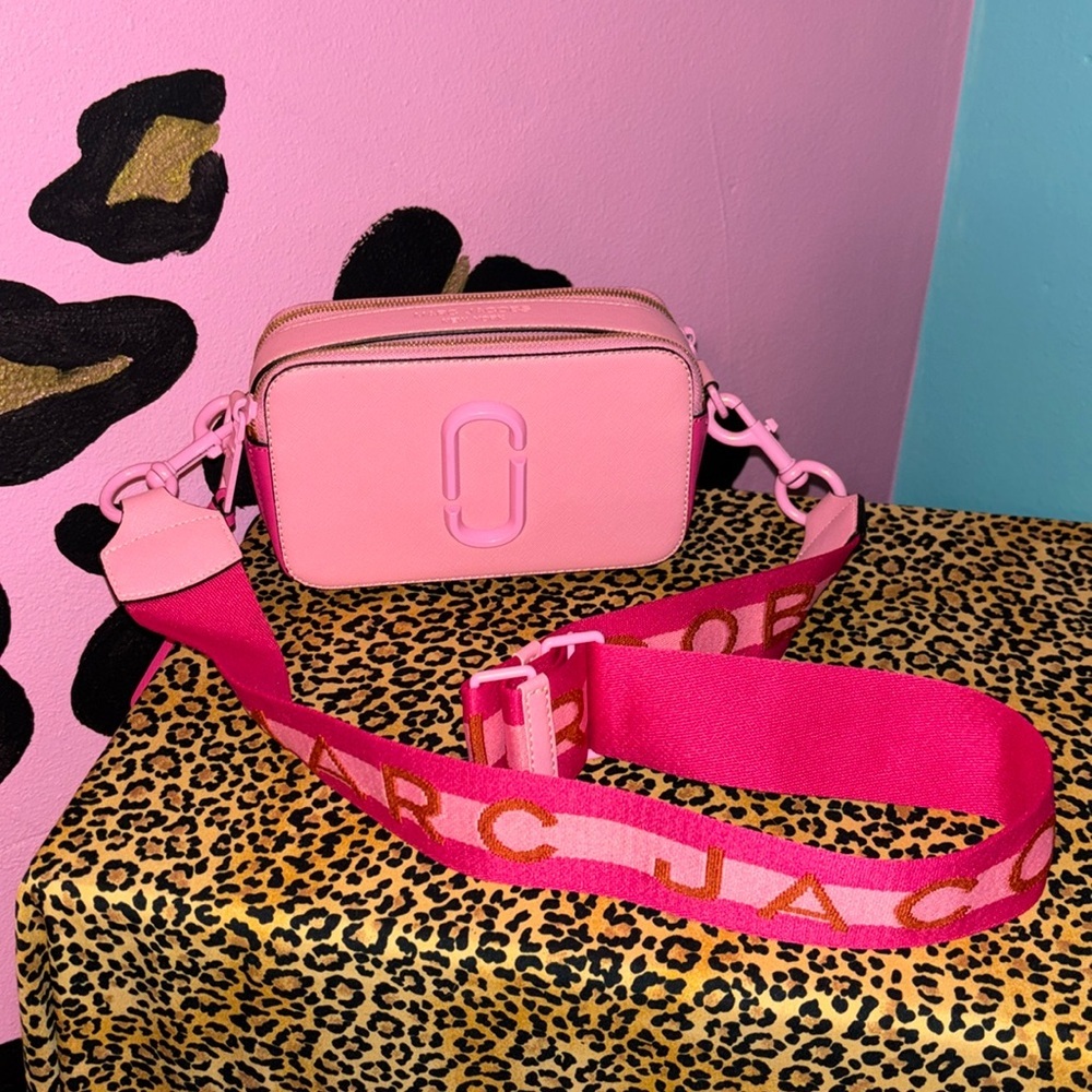Snapshot Marc Jacob Crossbody Bag Pink Color Block